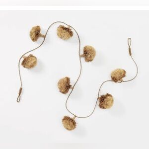 NIB Studio McGeeThreshold 6ft Long Woven Pom Pom Garland
